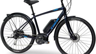 大特価通販電動アシスト TREK E-Bike Verve+ 身長174-187cm程度 2019ブルー Lサイズ 定価29.6万円 ペダル/充電器付 電動アシスト自転車