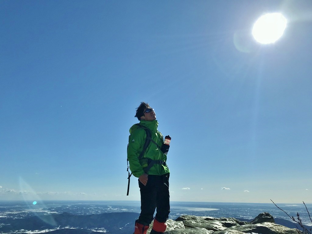 筑波山 雪の登山 オンザロード